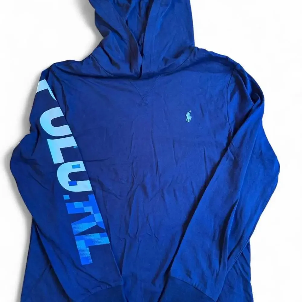 Polo Ralph Lauren Long Sleeve Graphic Hoodie Navy Blue